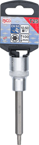 BIT SOCKET | LENGTH 100 MM | 12.5 MM (1/2") DRIVE | T-STAR (FOR TORX) T25 (4470)