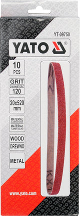 SANDING BELT P120 SIZE 20X520MM (YT-09750)