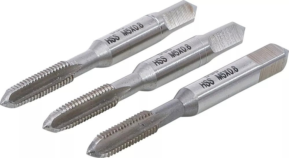 TAP SET | STARTER, PLUG, BOTTOMING TAP | HSS-G | M5 X 0.8 | 3 PCS. (932)