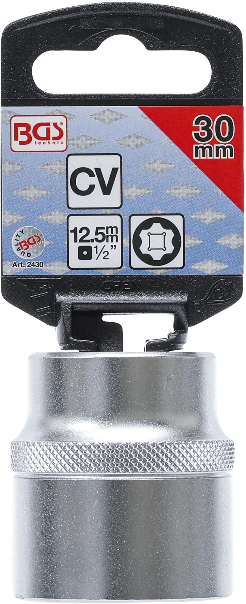 SOCKET, SUPER LOCK | 12.5 MM (1/2") DRIVE | 30 MM (2430)