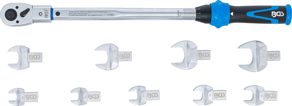 TORQUE WRENCH SET | FOR 14 X 18 MM INSERT TOOLS | 40 - 210 NM | 11 PCS. (7193)