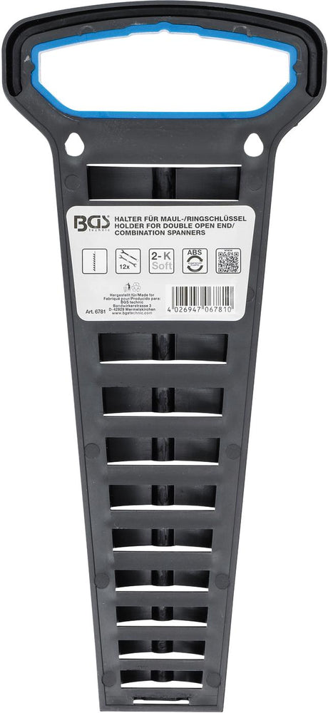 HOLDER FOR COMBINATION/RING SPANNERS | 12 STACKING SHELFS (6781)