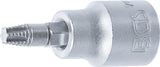 SCREW EXTRACTOR BIT SOCKET | 10 MM (3/8") DRIVE | FOR DAMAGED T-STAR (FOR TORX) T27 (7098-T27)