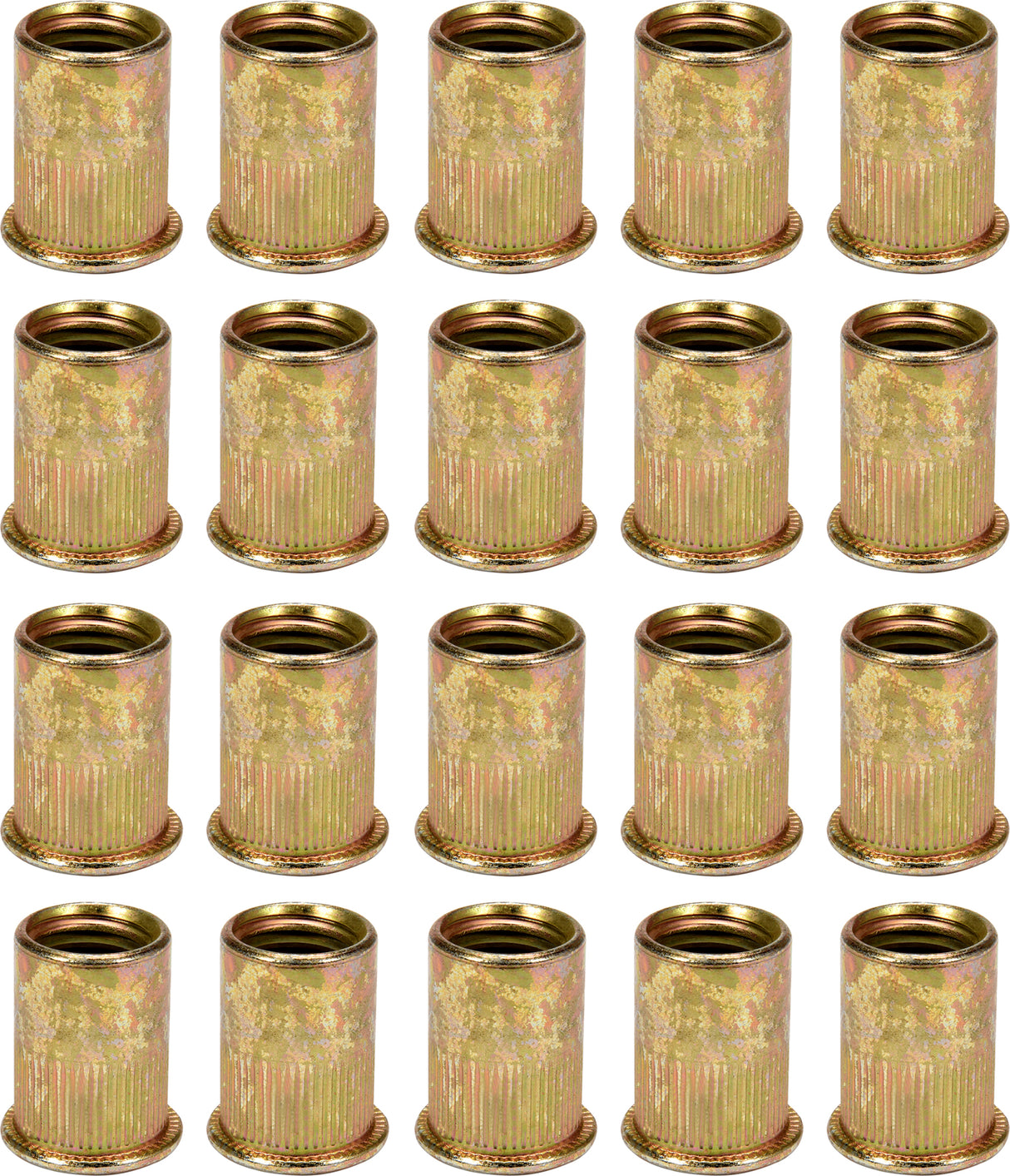 THREADED STEEL RIVET NUTS M8, 20PCS (YT-36474)
