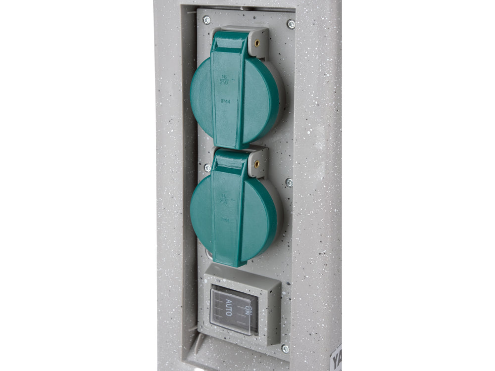 OUTDOOR SOCKET IN IMITATION STONE BOX | IP44 | 4 X 230V (YT-81273)