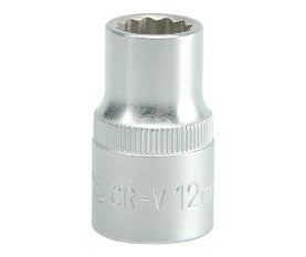 SOCKET 12MM 1/2" 12PT CV  REGULAR (YT-1274)
