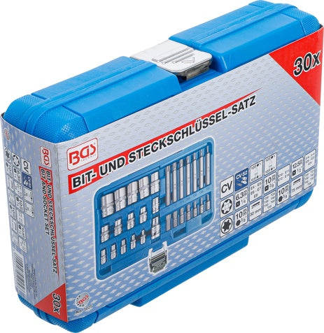 BIT AND SOCKET SET | E-TYPE / T-STAR (FOR TORX) | 30 PCS. (5025)