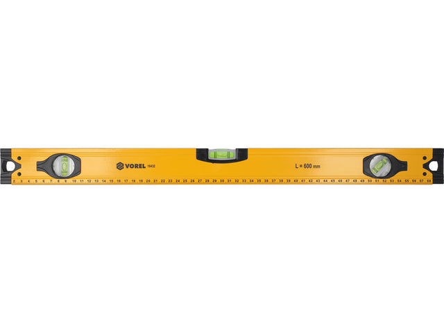 ALUMINIUM SPIRIT LEVEL | 600 MM | 3 VIALS (16432)
