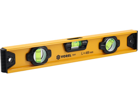 ALUMINIUM SPIRIT LEVEL | 400 MM | 3 VIALS (16441)