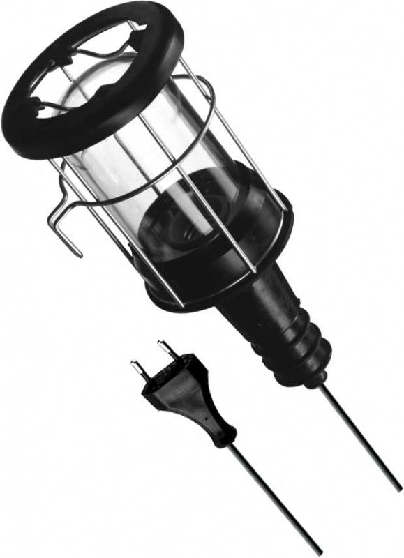 WORK LAMP "GUMMI", METAL GRILL, RUBBERIZED HOUSING, 60W 230V (82716)