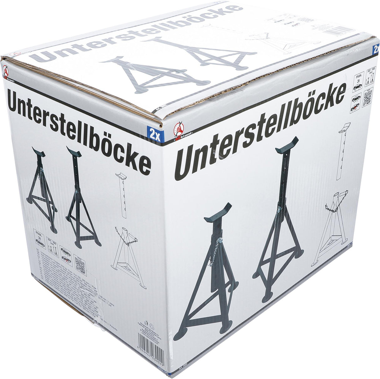 AXLE STANDS | LOAD CAPACITY 3000 KG / PAIR | STROKE 335 - 500 MM | 1 PAIR (3002)