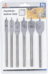 FLAT MILLING DRILL SET | 10 - 25 MM | 6 PCS. (50796)