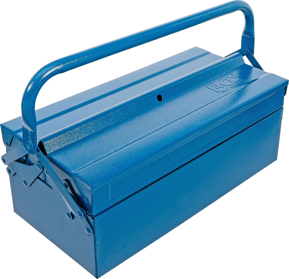 METAL TOOL BOX | EMPTY | 420 X 200 X 150 MM | 3 COMPARTMENTS (33001)