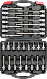 HEX KEY SOCKET BITS SET 1/2" (YT-77540)