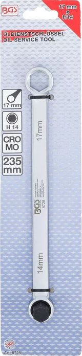 OIL SERVICE WRENCH | 17 MM X H14 (8728)