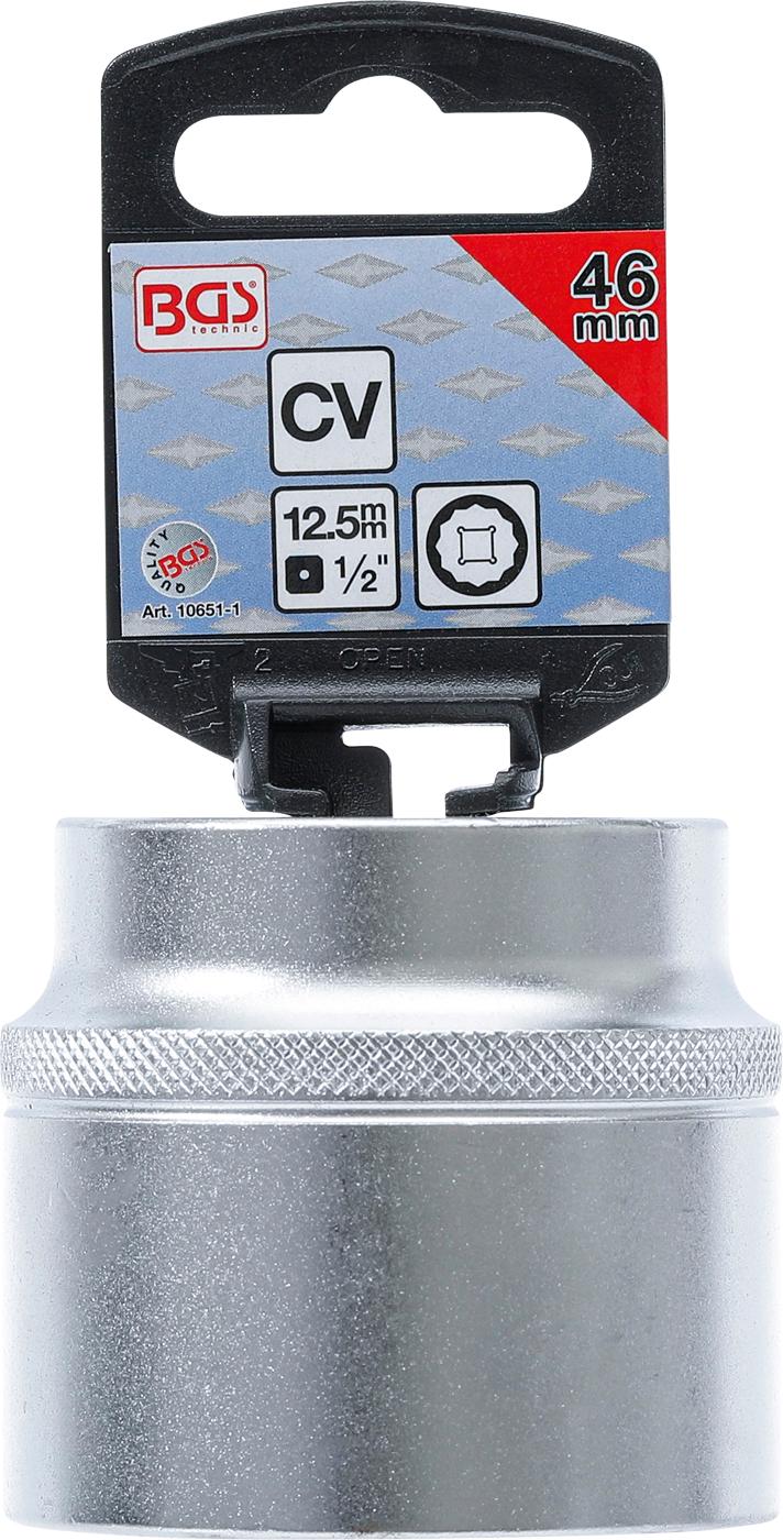 SOCKET, 12-POINT | 12.5 MM (1/2") DRIVE | 46 MM (10651-1)