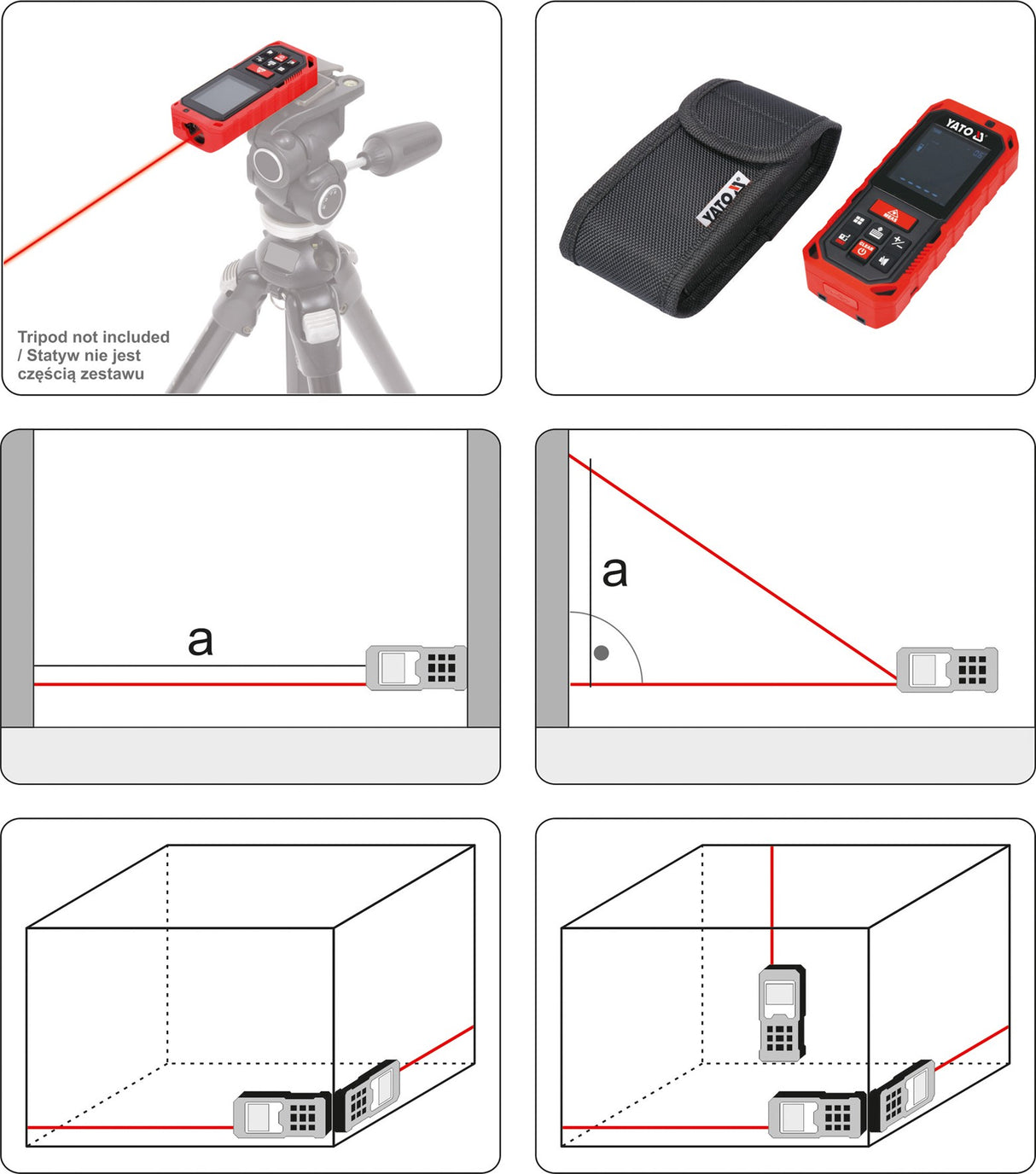 LASER DISTANCE METER 40 M (YT-73126)