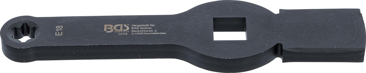 SLOGGING RING SPANNER | E-TYPE (FOR TORX) | WITH 2 STRIKING FACES | E18 (35318)