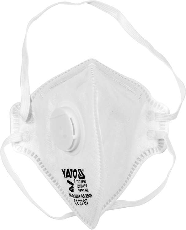 DUST MASKS WITH VALVE | CERTIFIED FFP1 | 5 PCS. (YT-74980)