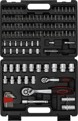 SOCKET SET SUPER LOCK | 6.3 MM (1/4") / 12.5 MM (1/2") DRIVE | 115 PCS. (15120B)