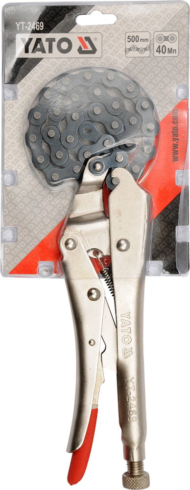 LOCKING PLIERS W. CHAIN 10" (250MM) (YT-2469)