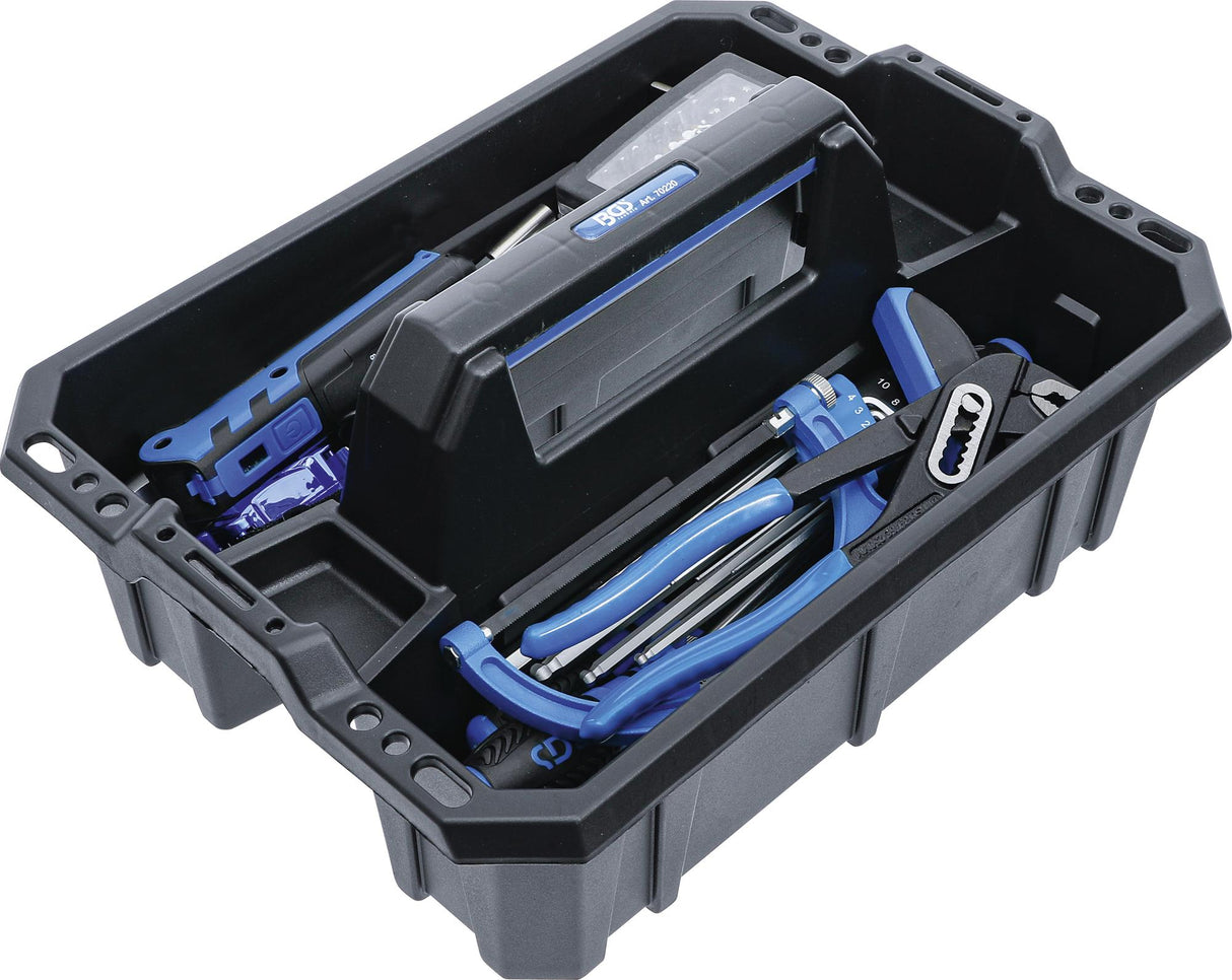 TOOL CARRYING CASE | REINFORCED PLASTIC | INCL. TOOL ASSORTMENT | 66 PCS. (70224)