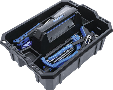 TOOL CARRYING CASE | REINFORCED PLASTIC | INCL. TOOL ASSORTMENT | 66 PCS. (70224)