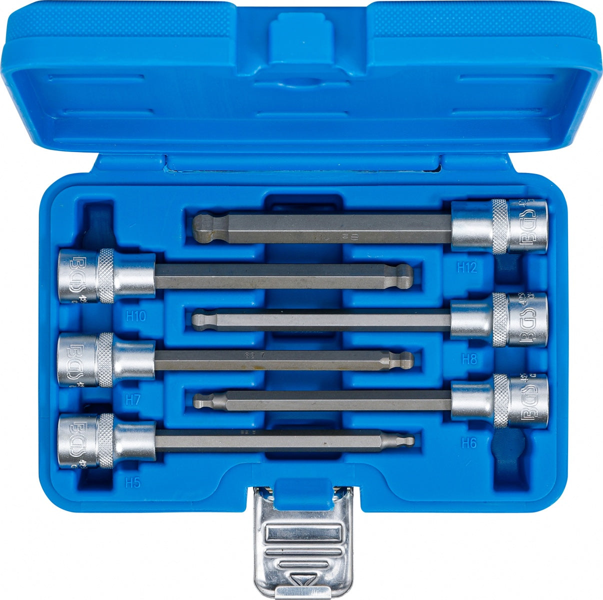BIT SOCKET SET | 12.5 MM (1/2") DRIVE | INTERNAL HEXAGON WITH BALL HEAD 5 - 12 MM | 6 PCS. (4258)