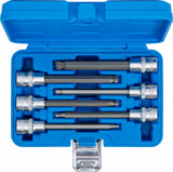 BIT SOCKET SET | 12.5 MM (1/2") DRIVE | INTERNAL HEXAGON WITH BALL HEAD 5 - 12 MM | 6 PCS. (4258)