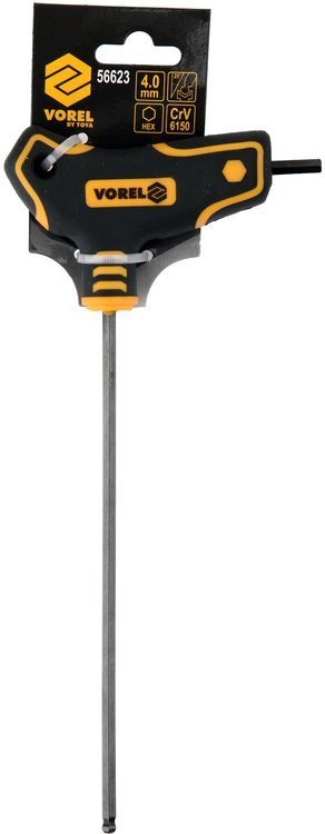 T-HANDLE HEX KEY WITH BALL 4.0MM (56623)