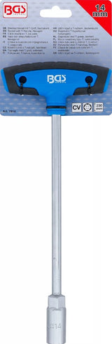 SOCKET WITH T-HANDLE, HEXAGON | 14 MM (7814)