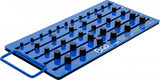 MAGNETIC PEGBOARD | WITH EXTERNAL SQUARE | FOR 36 SOCKETS | 6.3 MM (1/4"), 10 MM (3/8"), 12.5 MM (1/2") DRIVE (74484B)