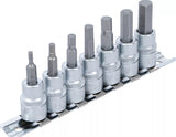 BIT SOCKET SET | 10 MM (3/8") DRIVE | INTERNAL HEXAGON 3 - 10 MM | 7 PCS. (5107)