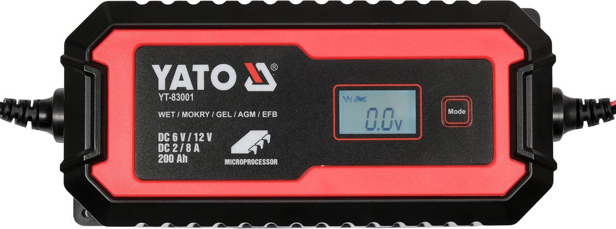 ELECTRONIC BATTERY CHARGER 6V/2A, 12V/8A (YT-83001)