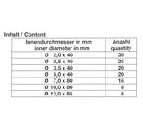 SHRINK TUBE ASSORTMENT | BLACK | 127 PCS. (8042)