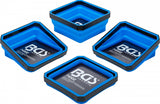 MAGNETIC SHELL SET | SILICONE | FOLDABLE | 115 X 115 X 50 MM | 4 PCS. (74502B)