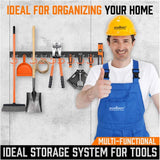 WALL-MOUNT TOOL HOLDERS (WITHOUT TOOLS) | 20 HOOKS | 4 PCS. X 40 CM | 160 CM (TH64)