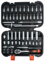 SOCKET AND RATCHET SET | 6.3 MM (1/4") | 56 PCS. (ES141056)