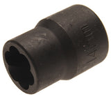 TWIST SOCKET (SPIRAL PROFILE) / SCREW EXTRACTOR | 12.5 MM (1/2") DRIVE | 14 MM (5266-14)