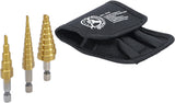 HSS STEP DRILL SET | 3 - 20 MM | 3 PCS. (1616)