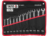 12PCS FLEXIBLE RATCHET COMBI WRENCH SET (YT-16973)