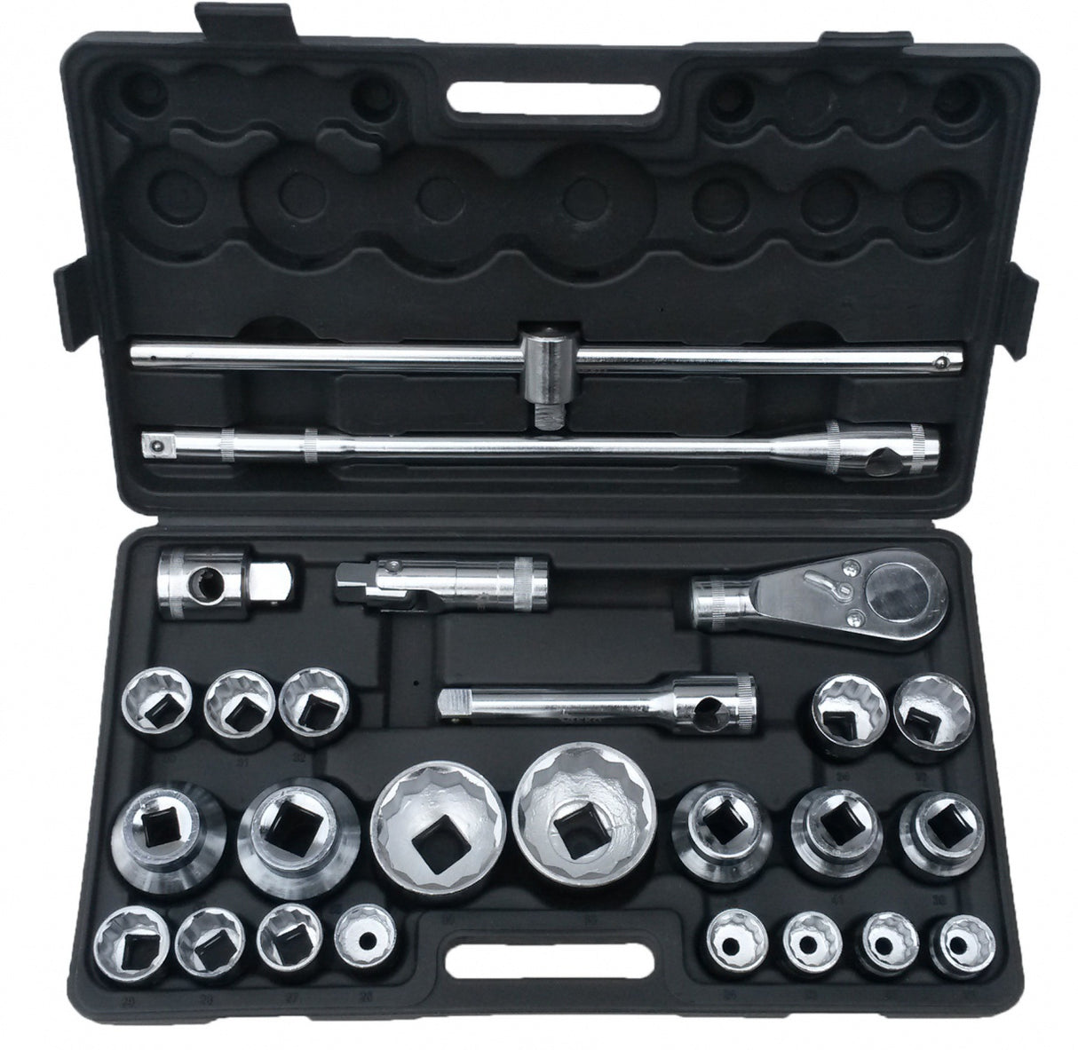 SOCKET SET 12-POINT | 25 MM (1") | 20 MM (3/4") | 26 PCS. (10115V)