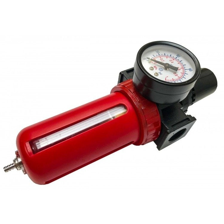 MOISTURE FILTER WITH REGULATOR AND PRESSURE GAUGE | 1/4" (AFR80)