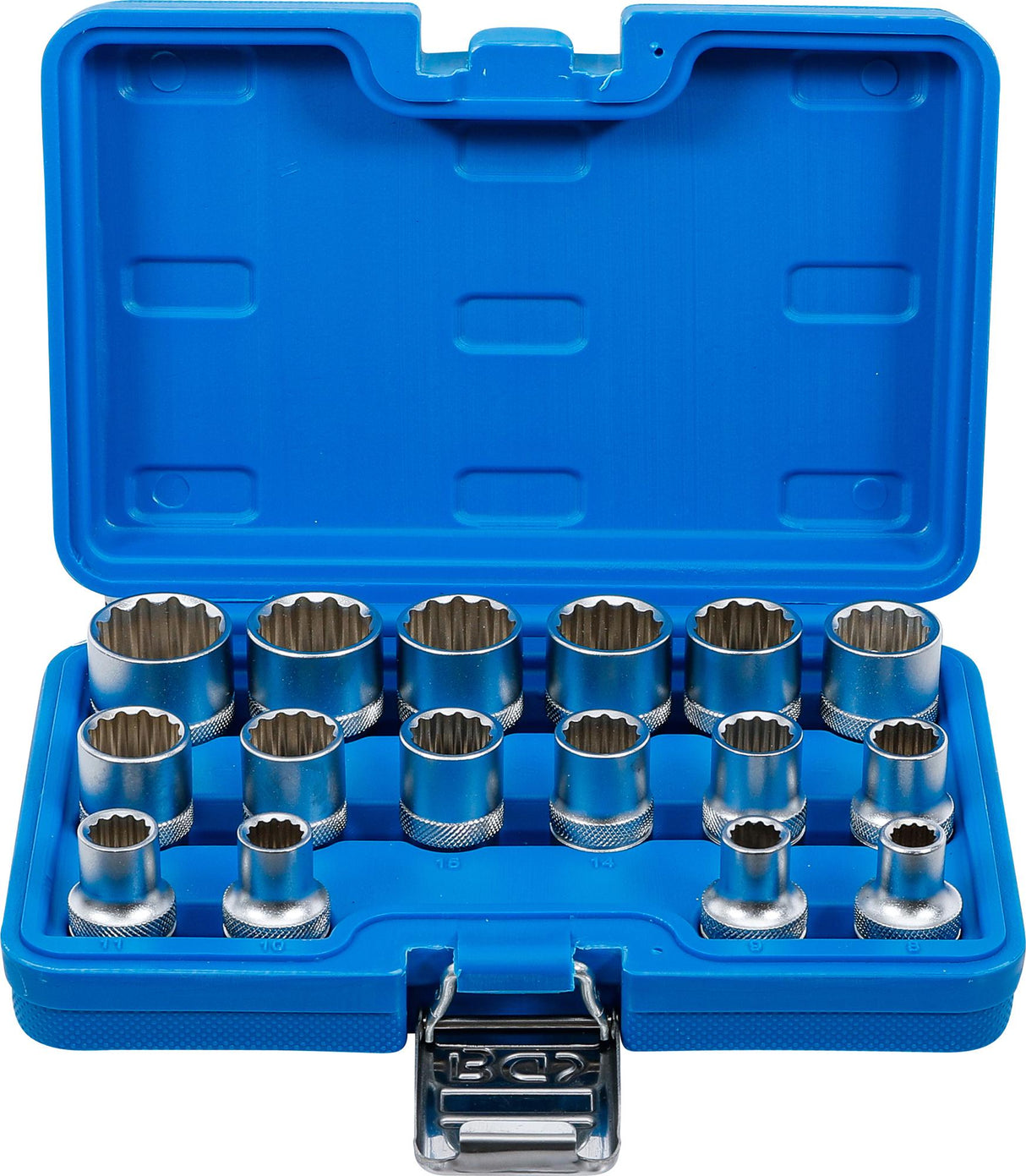SOCKET SET, 12-POINT | 12.5 MM (1/2") DRIVE | 8 - 24 MM | 16 PCS. (2226)