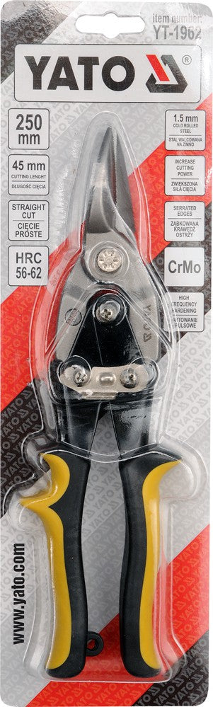 FIGURE TIN SNIPS STRAIGHT CUT 10" (YT-1962)