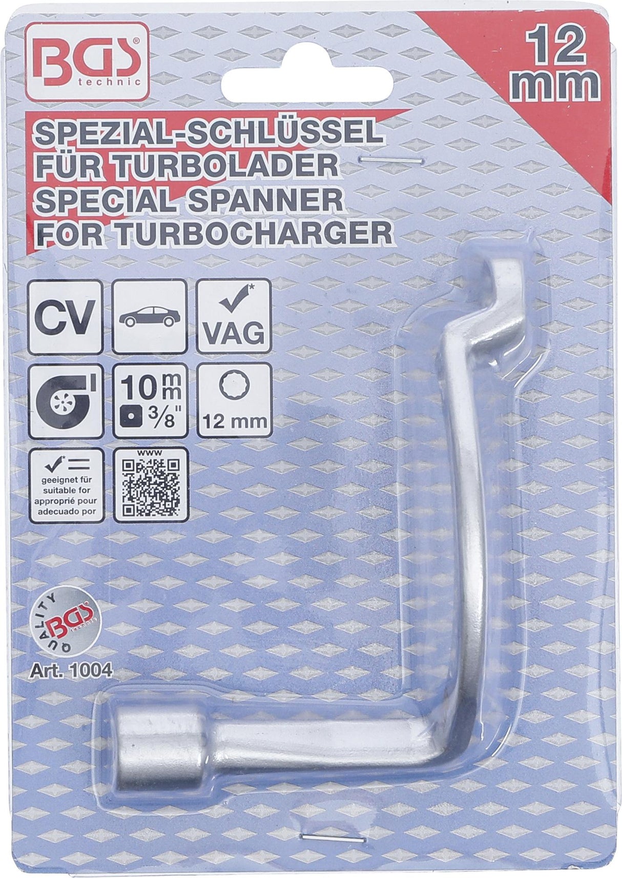 SPECIAL SPANNER FOR TURBOCHARGER, 12-POINT | FOR VW, AUDI | 12 MM (1004)