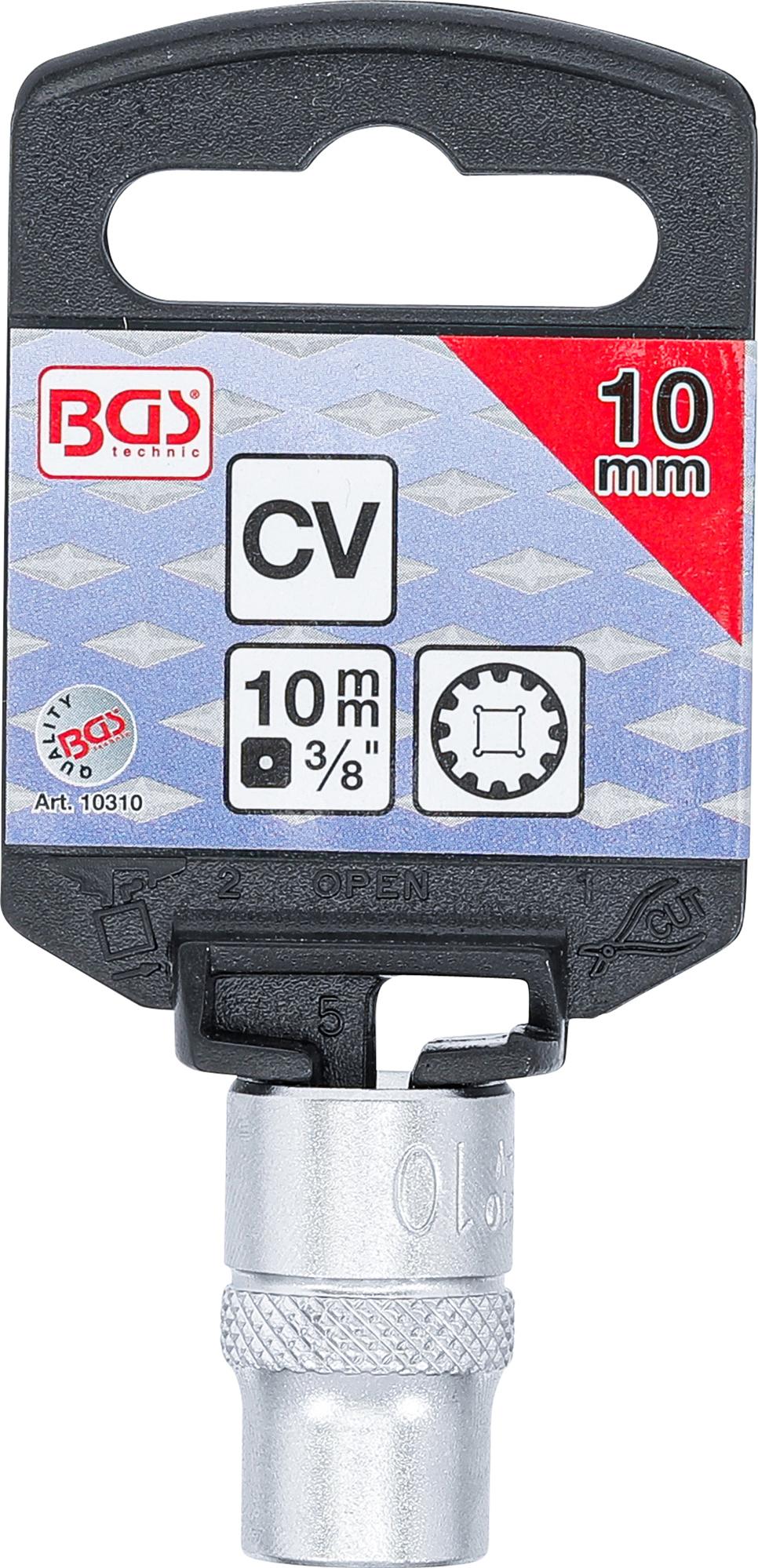 SOCKET, GEAR LOCK | 10 MM (3/8") DRIVE | 10 MM (10310)