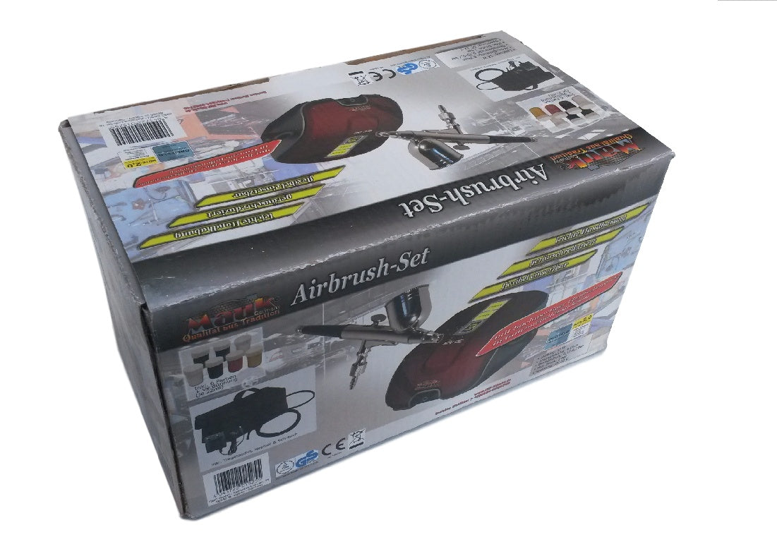AIRBRUSH SET WITH COMPRESSOR AND PAINTS (LX-112)