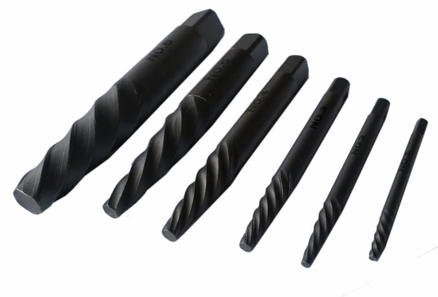 BROKEN BOLT EXTRACTORS M12, 6 PCS. EX-1 - EX-6 (HAN53545)