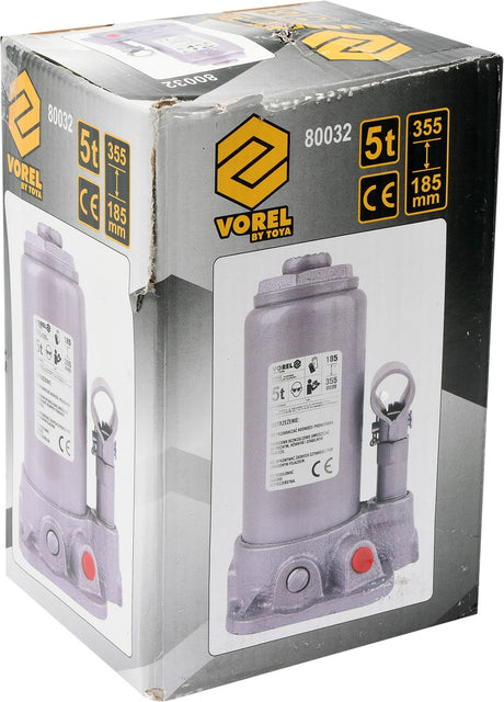 HYDRAULIC BOTTLE JACK 5T (80032)
